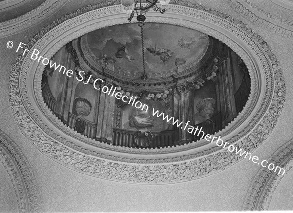 BEAULIEU  CENTRE OF DRAWING ROOM CEILING BY A KAUFFMAN